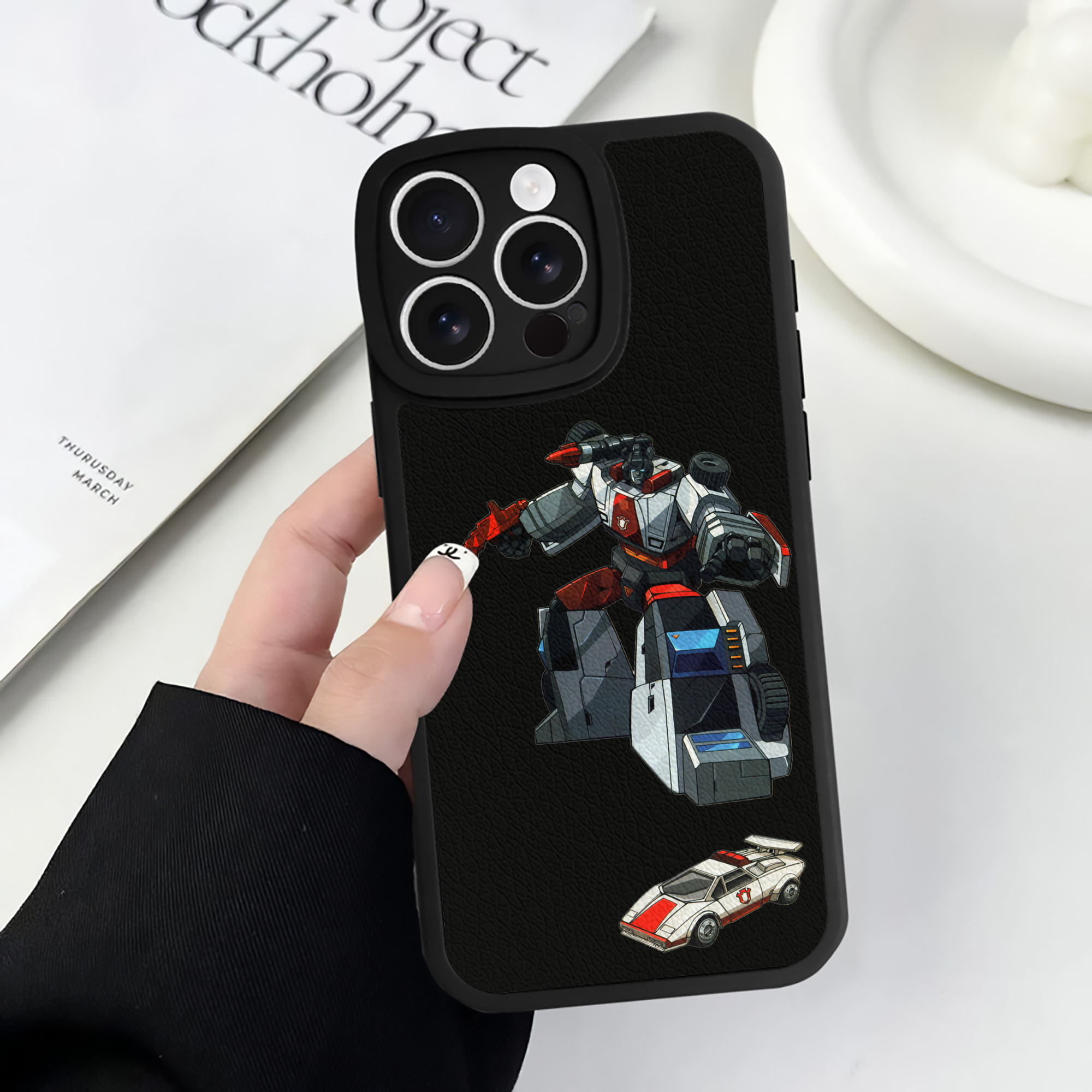 （画像用）  【iPhone 16シリーズ対応】シリコンスマホケース（レザー調） 材質：シリコン